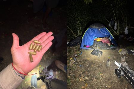 Traficantes trocam tiros com a PM e abandonam acampamento em Muniz Ferreira