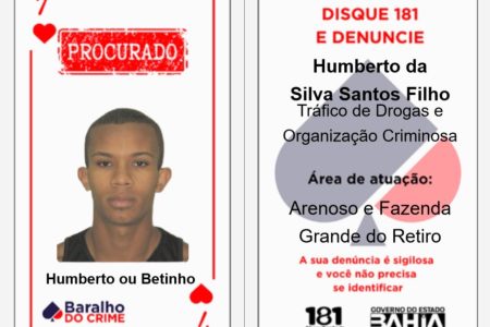 Líder de facção da Bahia e integrante do Baralho do Crime é preso no Rio de Janeiro