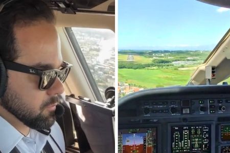 Vídeo mostra visão do piloto durante pouso de avião no Aeroporto de Salvador