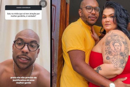 Ex-marido de Thais Carla rebate rumores sobre fetiche por mulheres gordas