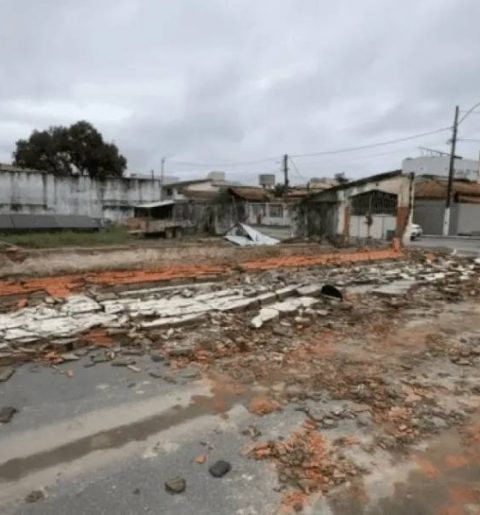 Temporal em Eunápolis em mês passado / Foto: Reprodução / Radar News