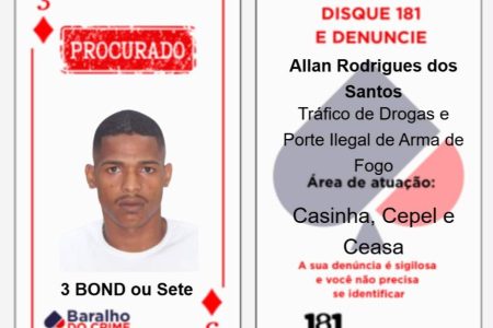 Homem apontado como “3 de Ouro” do Baralho do Crime morre durante operação em Salvador