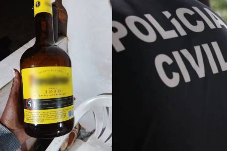 Dois homens passam mal e têm alterações na visão e audição após beber conhaque na Bahia