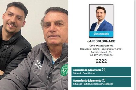 Jair Renan, filho 04 do ex-presidente, registra candidatura com o nome “Jair Bolsonaro” na urna