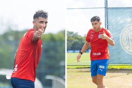 Kike Olivera e Sanabria ganham força para assumir vaga no Ba-Vi