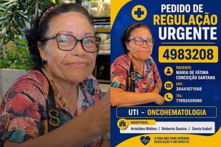 Paciente espera há 11 dias por vaga na regulação e família recorre à Justiça