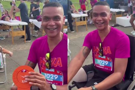 Um ano após perder a perna em atropelamento, Emerson Pinheiro vence corrida em Salvador
