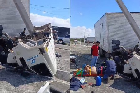 Colisão entre caminhão e caminhonete deixa seis pessoas feridas em Ipirá