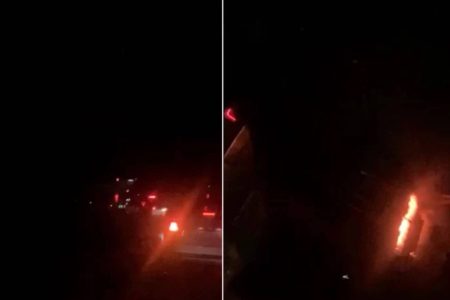 Dois postes pegam fogo e deixam moradores de São Marcos sem energia