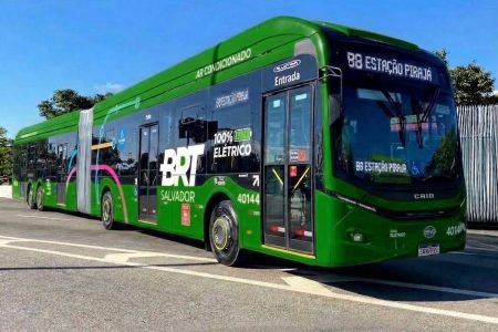BRT de Salvador terá 10 novos ônibus elétricos articulados