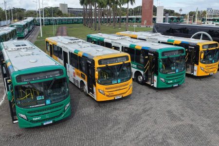 Prefeitura de Salvador inicia entrega de 700 novos ônibus com ar-condicionado; 326 são apresentados neste sábado (19)
