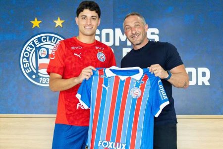 Bahia anuncia chegada de volante argentino Lautaro López por empréstimo até o fim da temporada