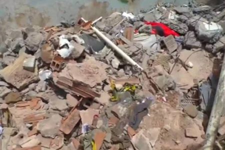 Varanda de prédio desaba e deixa idosa de 86 anos ferida em Salvador