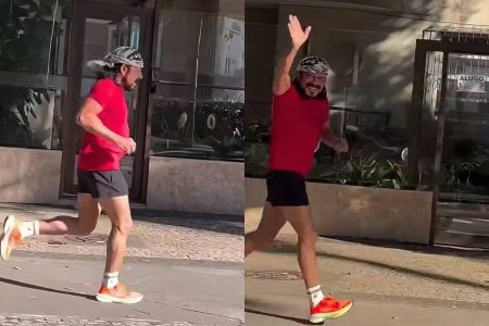 Enquanto ouve Bell Marques, fã flagra cantor correndo em Salvador e video viraliza na web