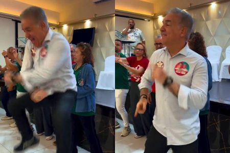 Deputado petista “quebra tudo” em ato de campanha