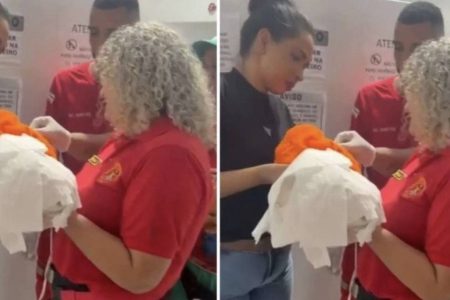 Recém-nascido é encontrado em cesto de lixo dentro de banheiro de feira em Camaçari