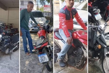 Polícia Civil devolve sete motocicletas aos proprietários após apreensões em Salvador