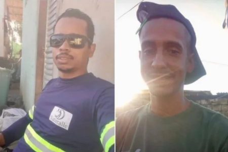 Caminhão de coleta de lixo tomba e mata dois trabalhadores em Arraial d’Ajuda