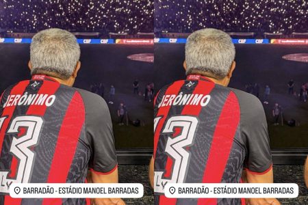 Pé frio? Jerônimo assiste derrota do Vitória no Barradão