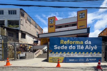 Sede do Ilê Aiyê chega a 80% das obras concluídas após investimento de R$ 7 milhões