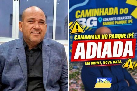 Após ter candidatura indeferida, campanha de Binho Galinha cancela agenda em Feira de Santana