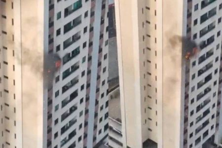 Sargento da PM arromba apartamento em chamas e ajuda cadeirante a sair do 16º andar em Salvador