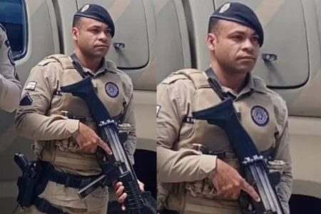 Policial militar morre após colisão entre motocicleta e retroescavadeira na Bahia