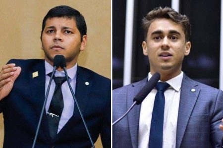 Diego Castro e Nikolas Ferreira promovem ato em apoio a Flávio Bolsonaro às vésperas do 2º turno em Salvador