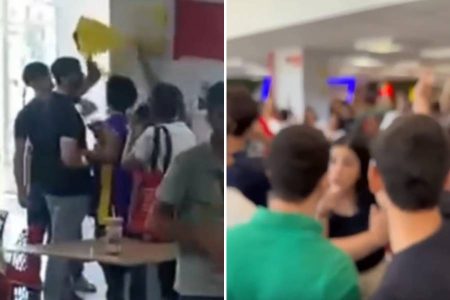 Cartazes de apoio a Lula provocam tumulto entre estudantes em universidade de Salvador
