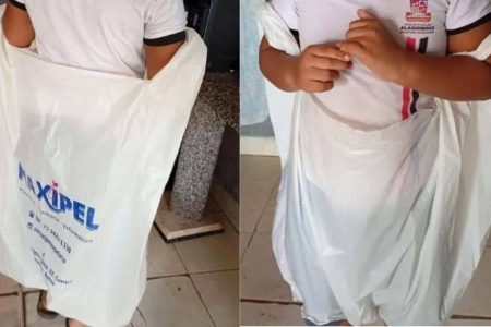 Dois estagiários são afastados após criança autista ser levada para casa em saco plástico na Bahia