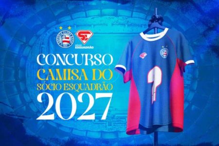 Bahia abre concurso para criação da camisa do Sócio Esquadrão 2027 com tema “Fonte de Memórias”