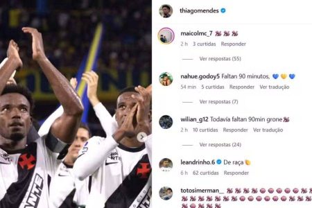 Thiago Mendes, do Vasco, sofre ataques racistas após provocação ao Boca Juniors