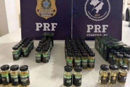 PRF apreende 108 ampolas de anabolizantes escondidas em caixas de encomendas na BR-101