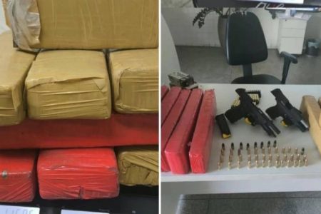 Procurado pela Justiça é localizado com armas, munições e drogas no norte da Bahia