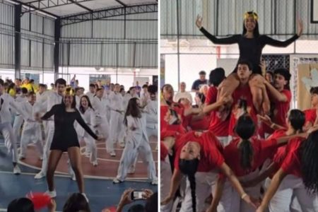 Estudantes de Salvador emocionam ao homenagear Marília Mendonça em apresentação de dança