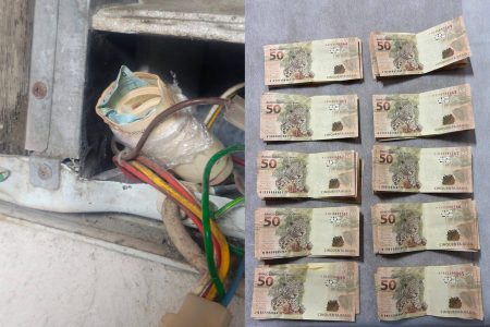 Polícia Civil encontra R$ 1,8 mil em notas falsas escondidos dentro de ar-condicionado em Serrinha