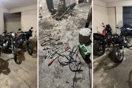 Dupla é presa em imóvel usado para desmanche de motos roubadas em Mussurunga