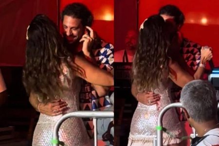 Ivete Sangalo troca beijos com namorado durante show em Fortaleza; veja vídeo