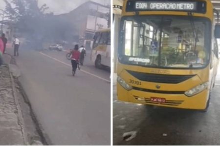 Violência interrompe circulação de ônibus em dois bairros de Salvador