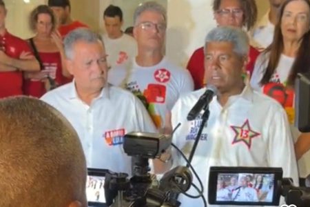 Jerônimo diz que Bahia cumpriu seu papel na eleição e promete apoio a Lula no 2º turno